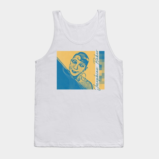 Josephine Baker // Retro Aesthetic Fan Design Tank Top by unknown_pleasures